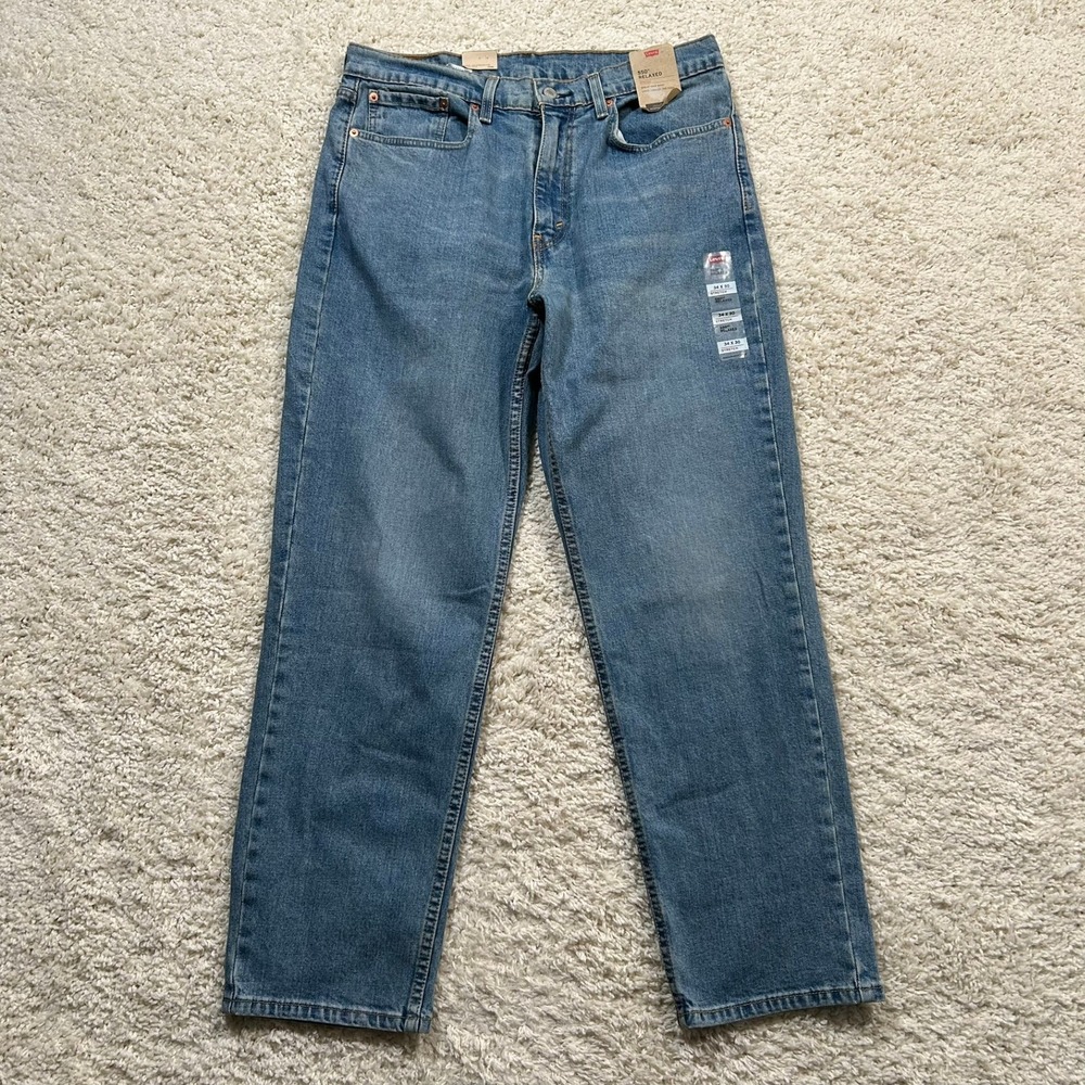 Levi's Jeans 34x30 Blue 550 Relaxed Fit Stretch Denim New with Tags NWT